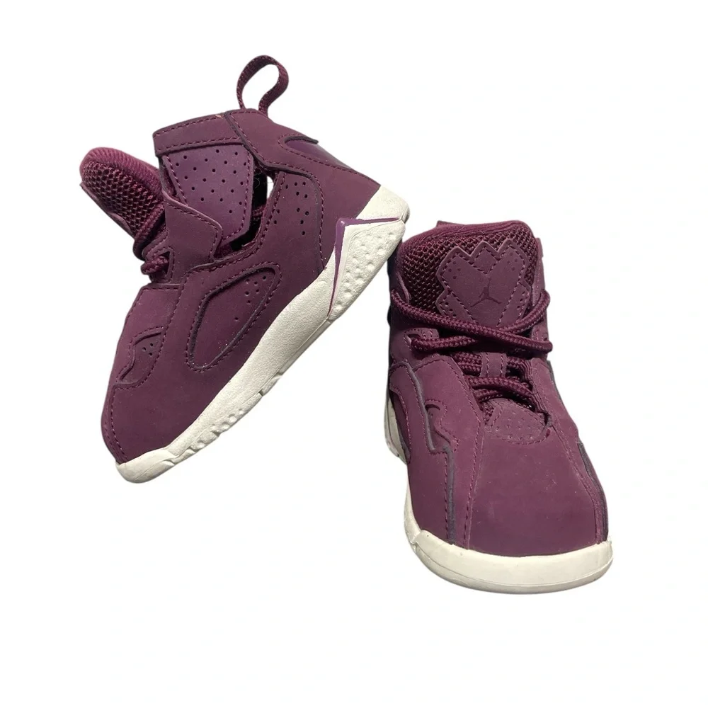 Jordan True Flight Sneakers Size 5C Bordeaux